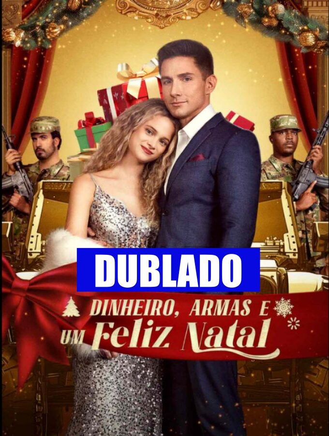 Pôster de Dinheiro Armas e um Feliz Natal