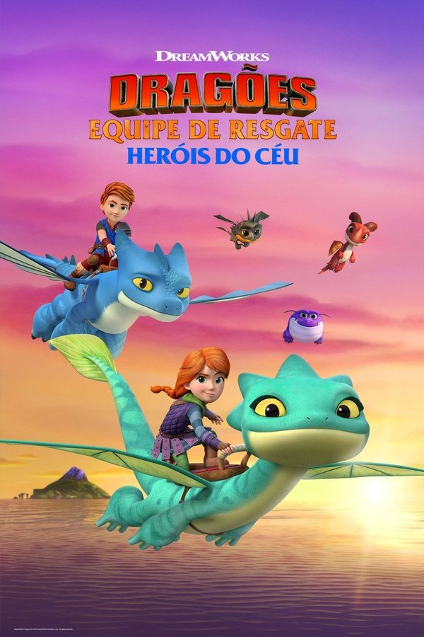 Pôster de Dragões: Equipe de Resgate ‑ Heróis do Céu