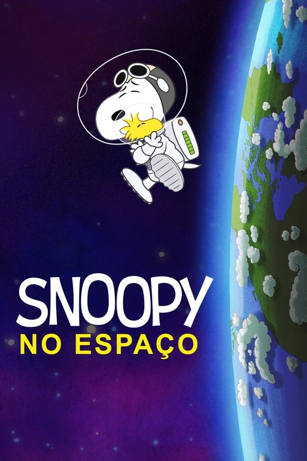Pôster de Snoopy No Espaço