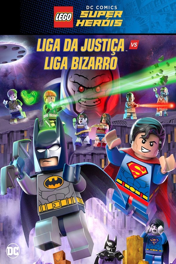 Pôster de O DC Comics Super Heróis: Liga Da Justiça Vs Liga Bizarro