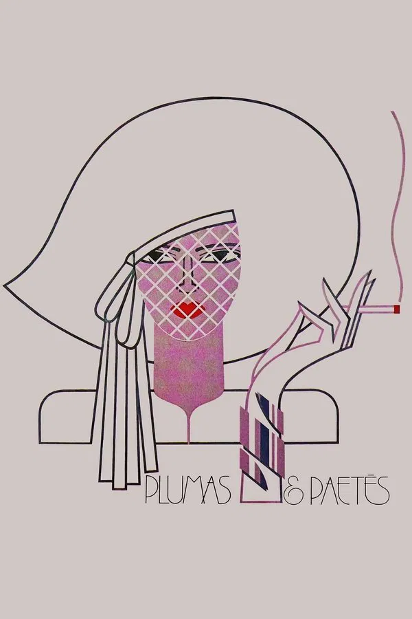 Pôster de Plumas e Paetes